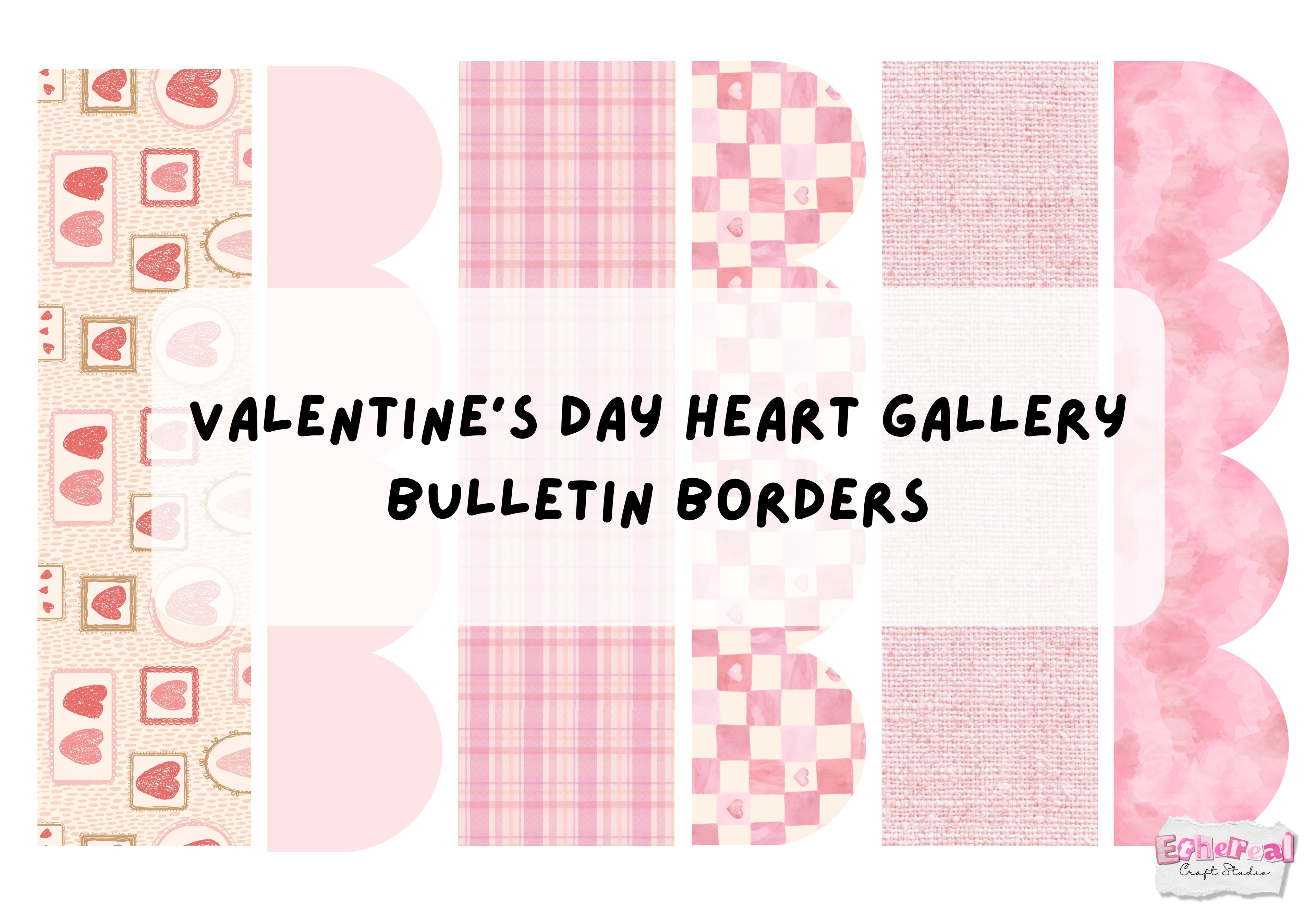 Valentine's Day Heart Gallery Bulletin Borders