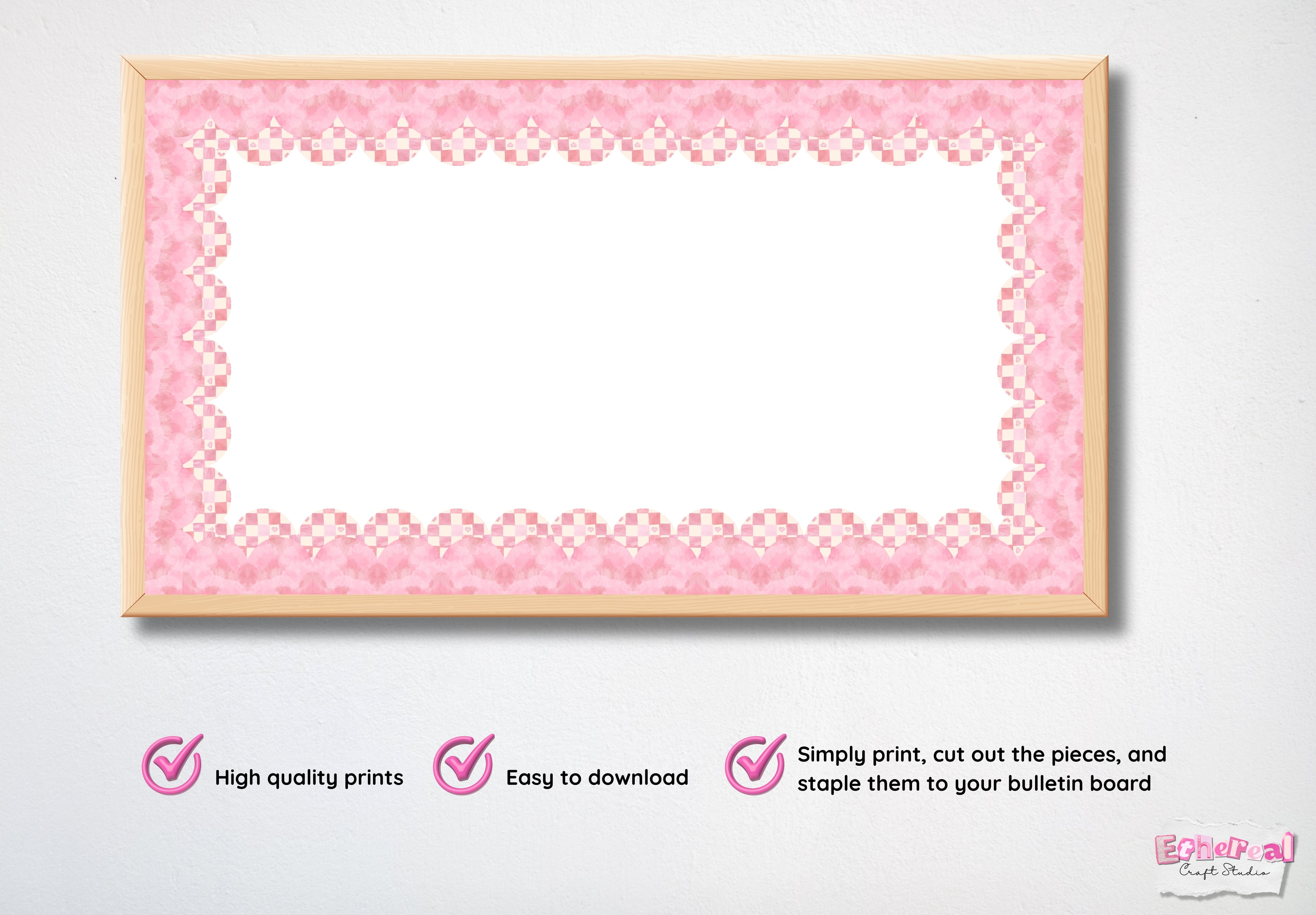 Valentine's Day Heart Gallery Bulletin Borders