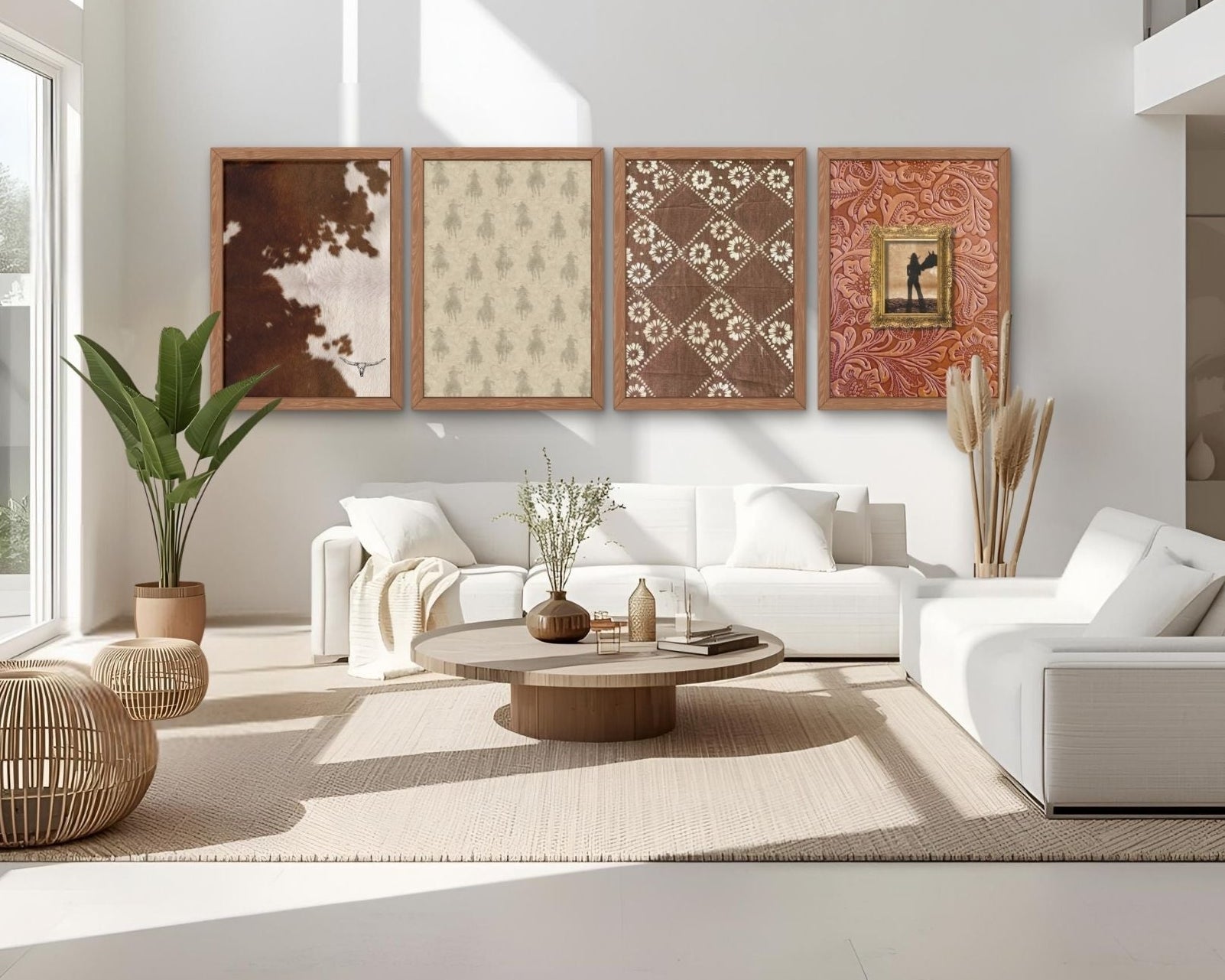 Saddle Up 4Pc Digital Art Prints