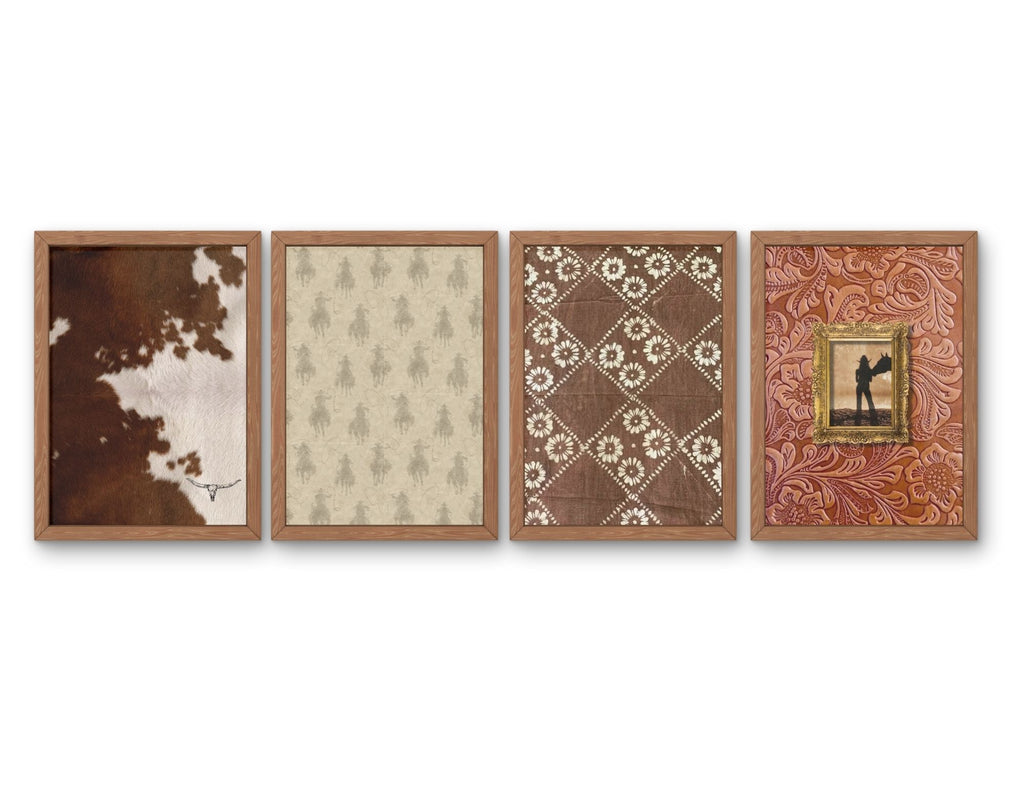 Saddle Up 4Pc Digital Art Prints