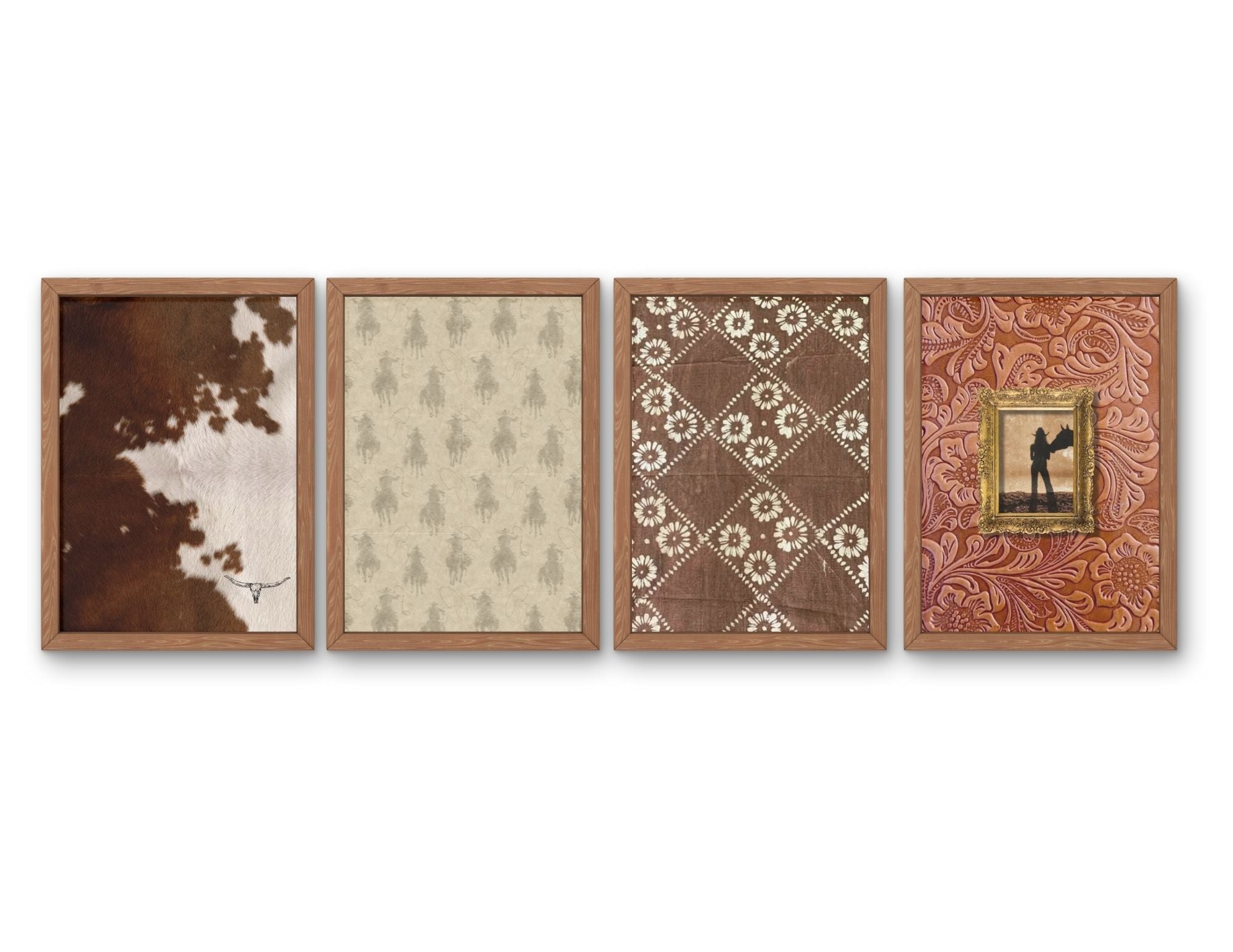 Saddle Up 4Pc Digital Art Prints