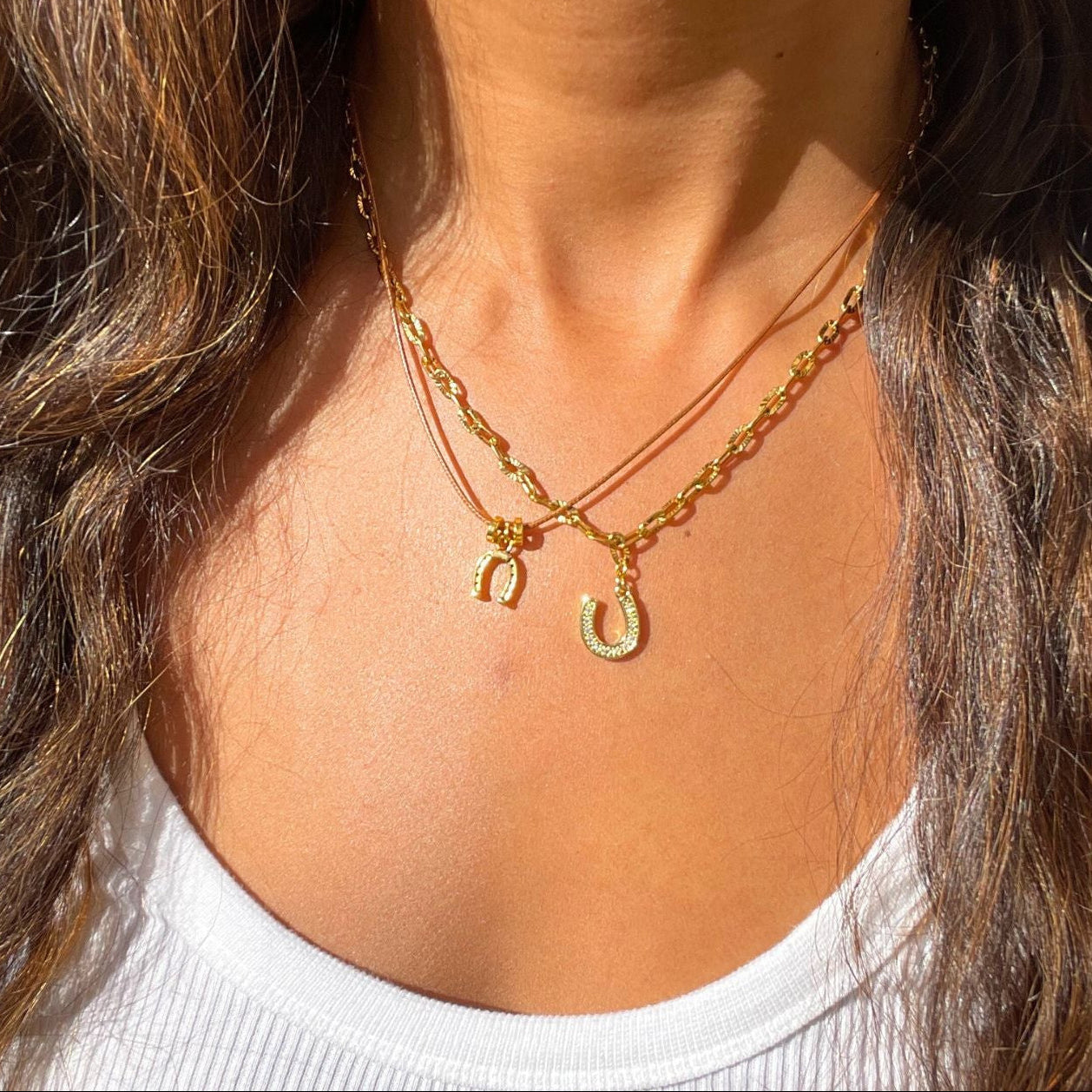 Golden Horseshoe Necklace