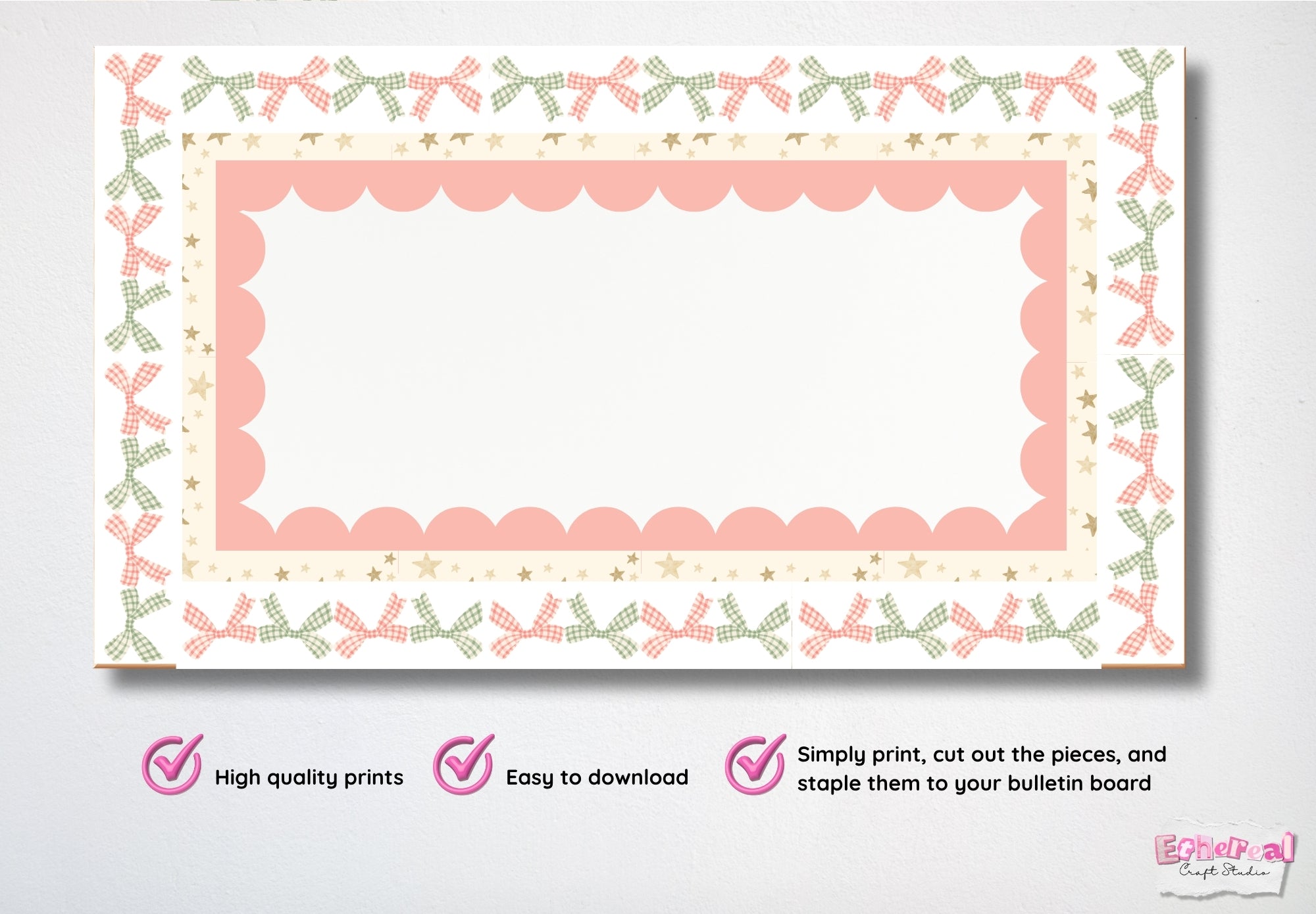 Merry and Bright Holiday Bulletin Borders