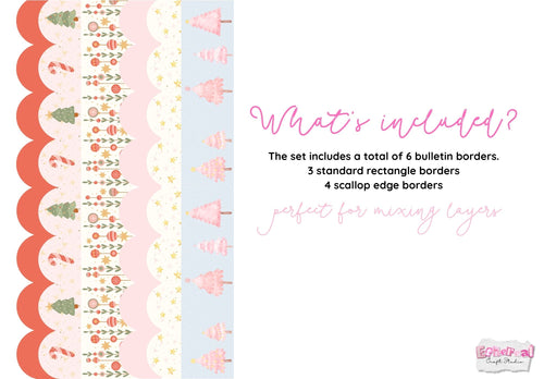 Christmas Tree Holiday Bulletin Borders