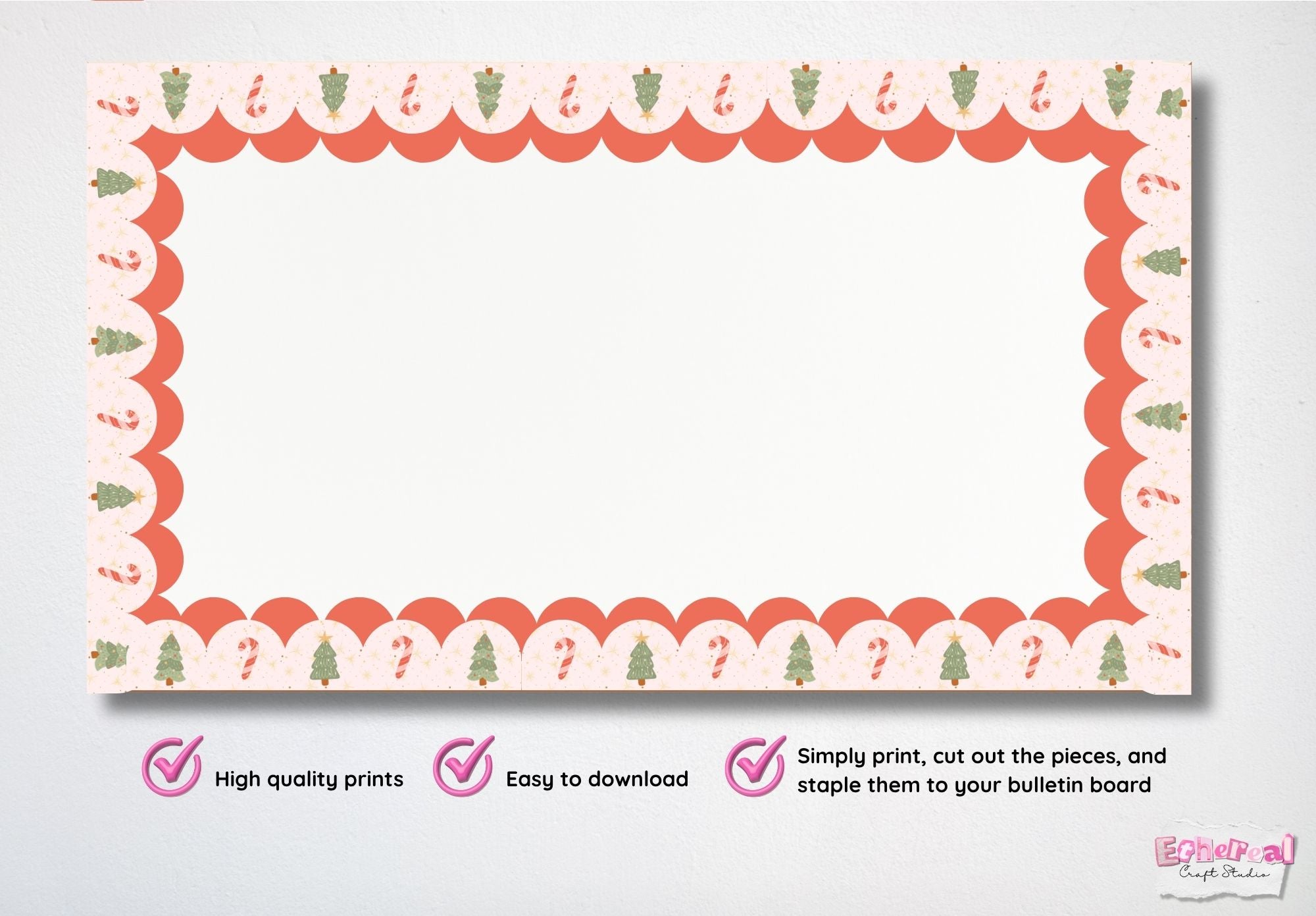 Christmas Tree Holiday Bulletin Borders