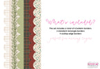 Holiday Garland Bulletin Borders