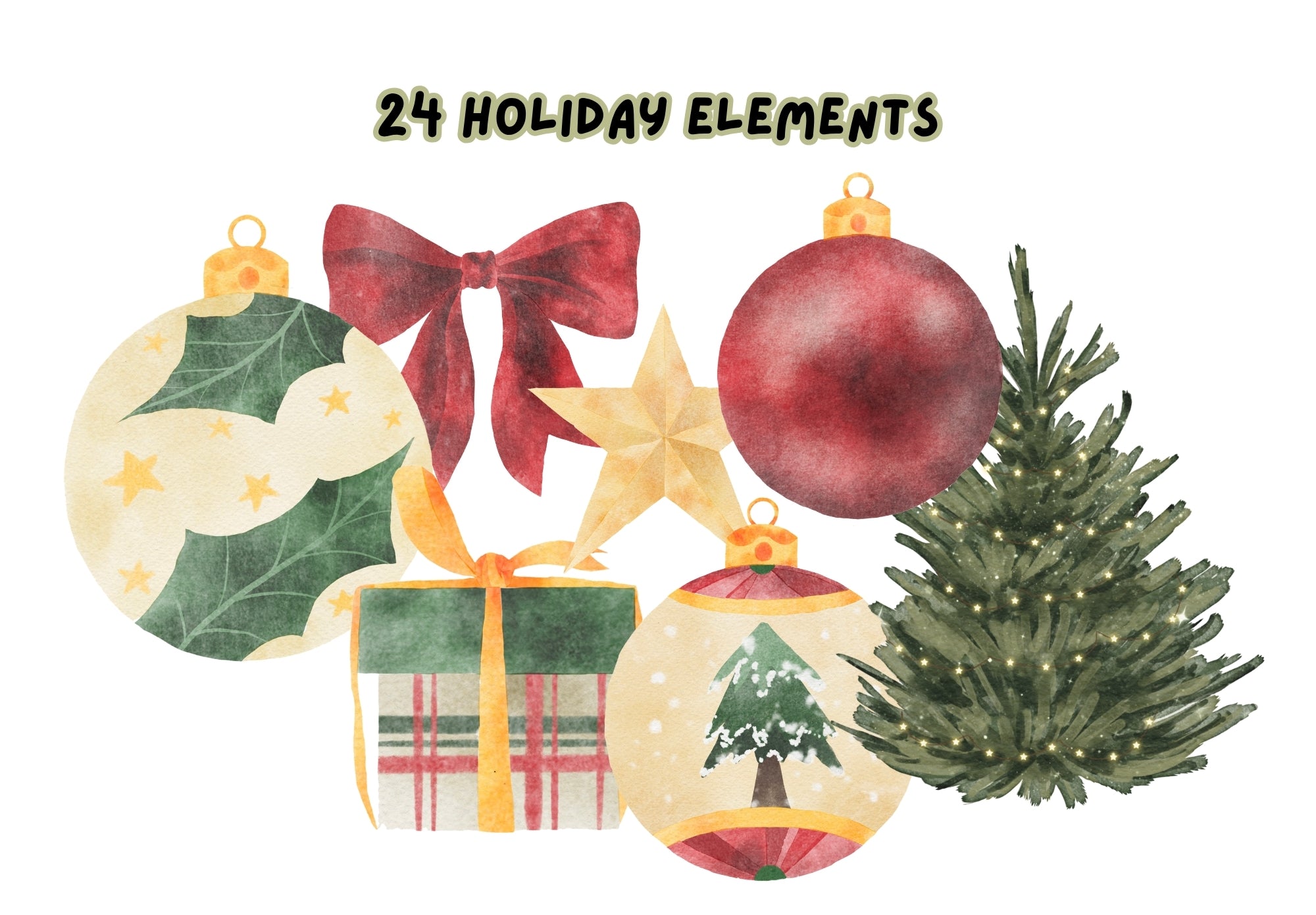 Holiday Garland Bulletin Board Letters