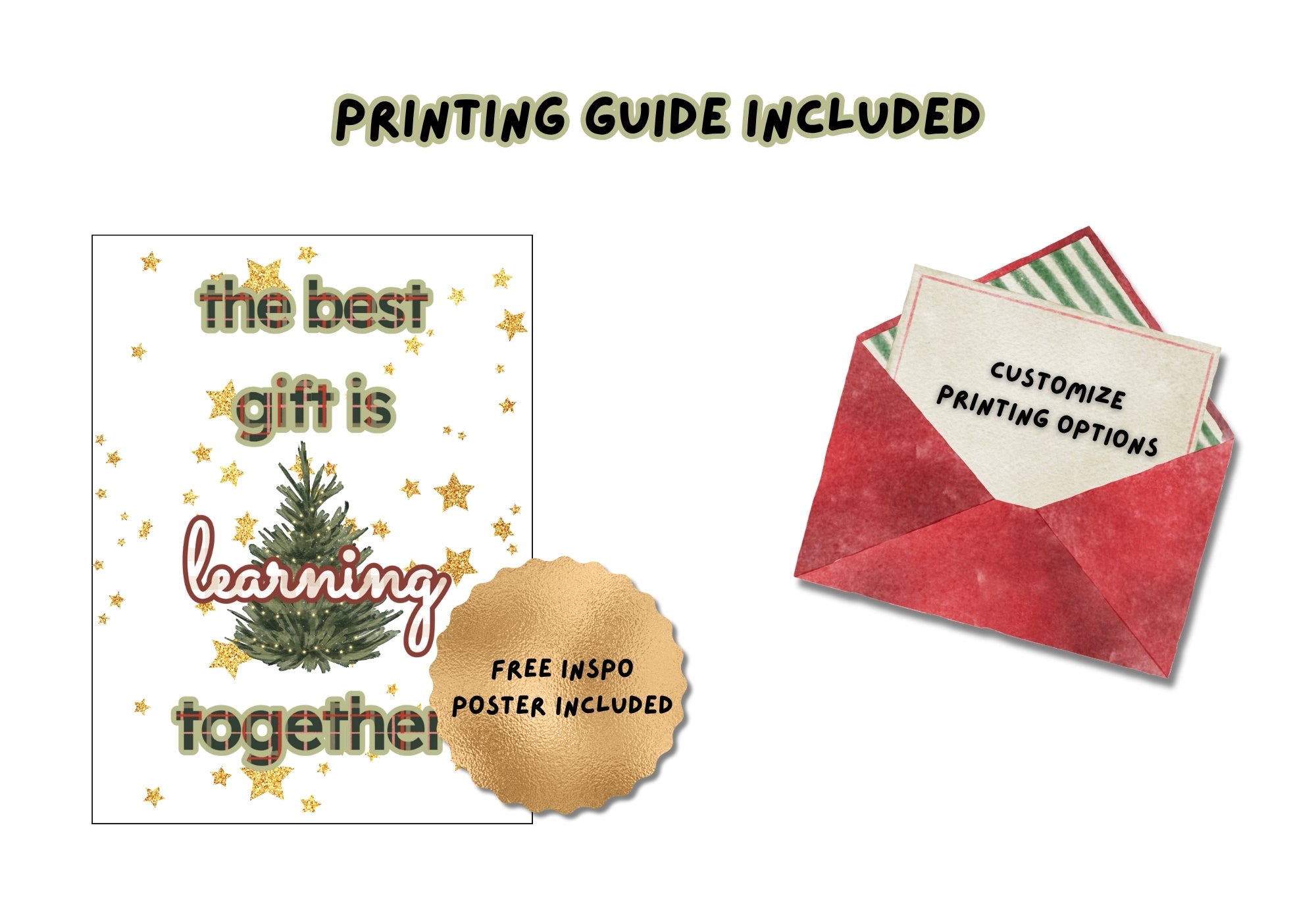 Holiday Garland Bulletin Board Letters