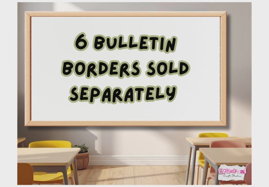 Holiday Garland Bulletin Board Letters