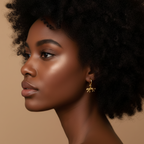 Huggie Cheetah Hoop Earrings